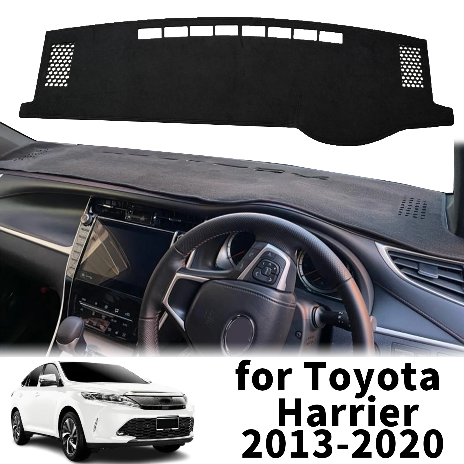 

fit for Toyota Harrier XU60 2013 2014 2015 2016-2020 Dashmat Dashboard Cover Pad Protective Carpet DashMat Sunshade Accessories