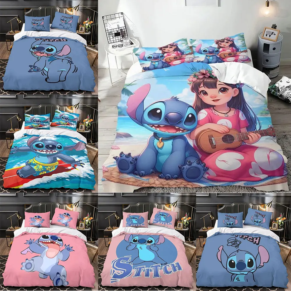 

Lilo and Stitch Cartoon Duvet Cover Children's Quilt Cover Multi-size Comforter Bedding Set Quilt Cover Children Bedroom Decor