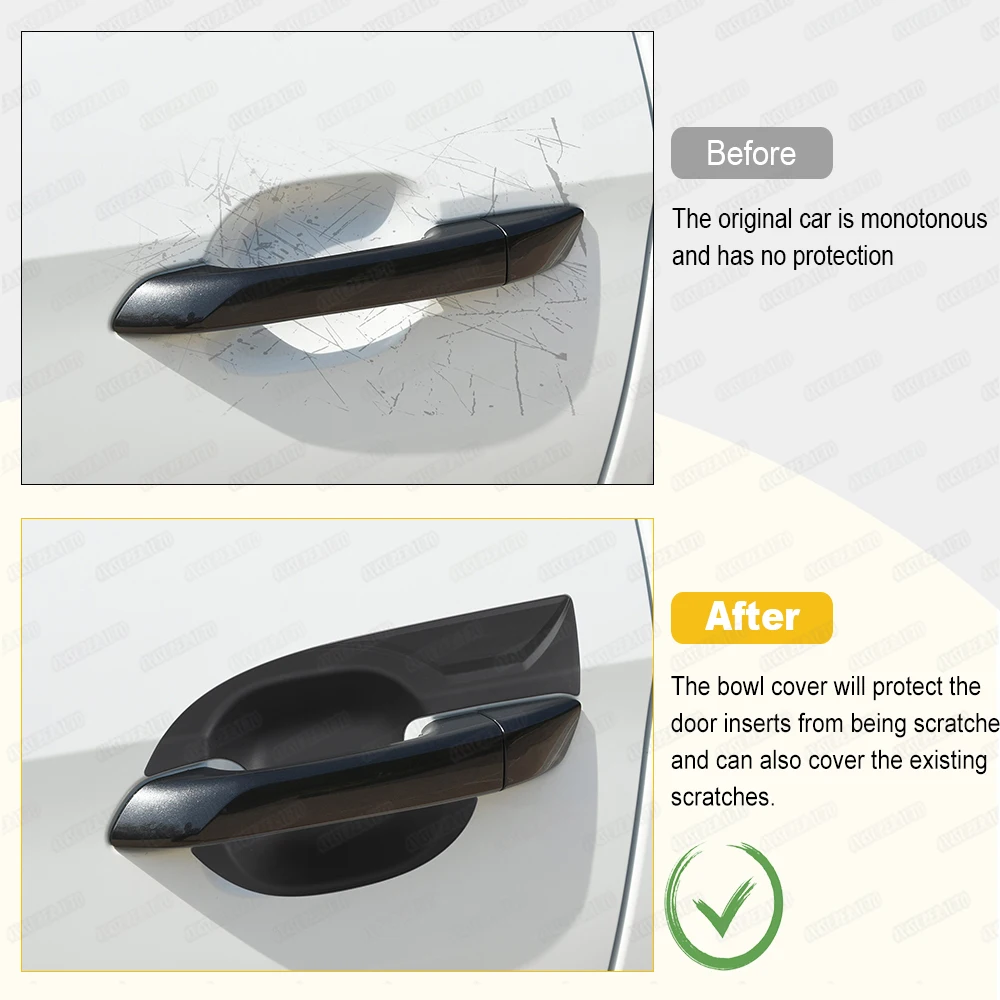 Door Handle Cover Bowl Insert For ISUZU D-MAX 2020 2021 2022 2023 2024 2025 Protection Covers Car Accessories Exterior Styling - Image 5