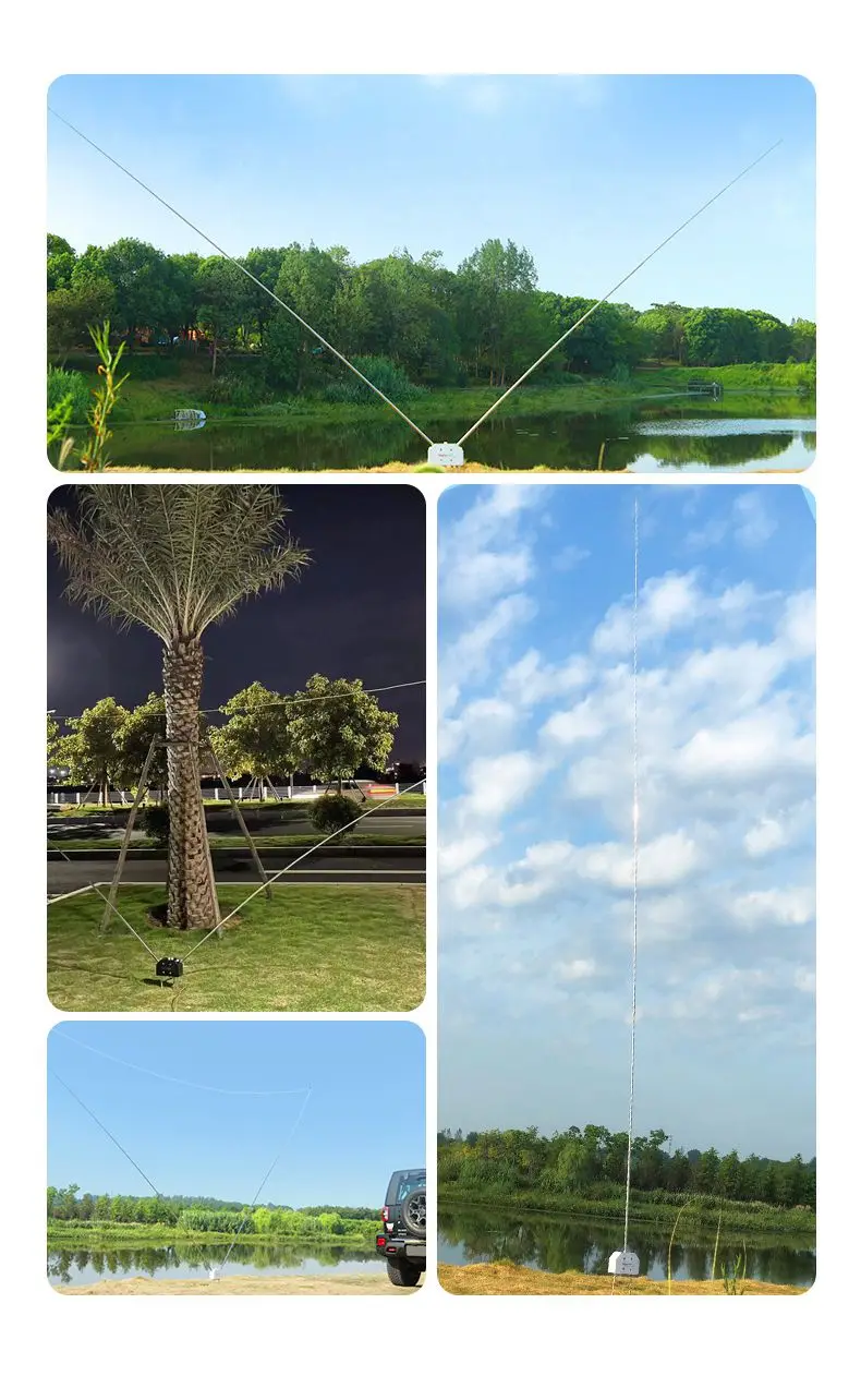 Magical ANT 1-8MHz (NVIS) 14-30MHz (GP) Shortwave HF Antenna Near-field Emergency Communication No Blind Spot
