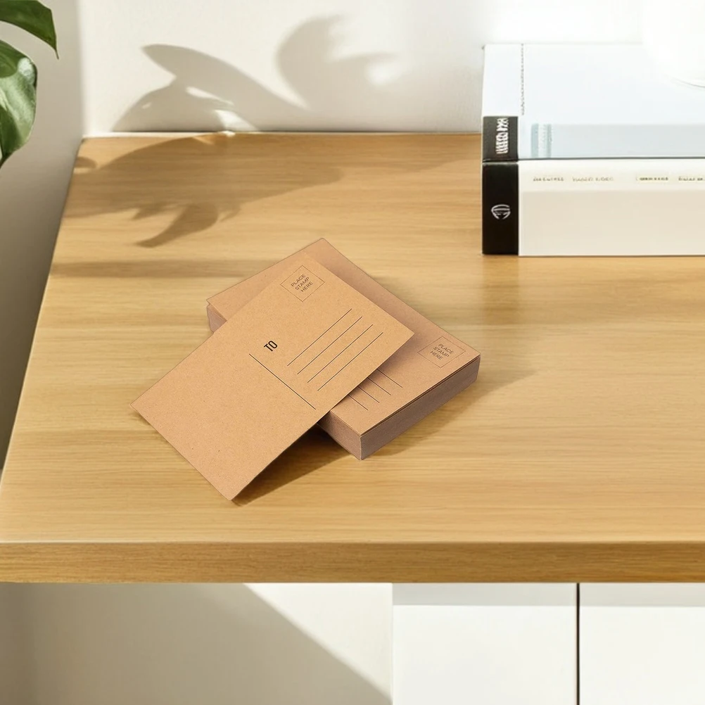 

50 Sheets Blank Postcard Cards for Crafts Greeting Blanks Kraft Paper Making Travel Postcards Mailing Business Printing