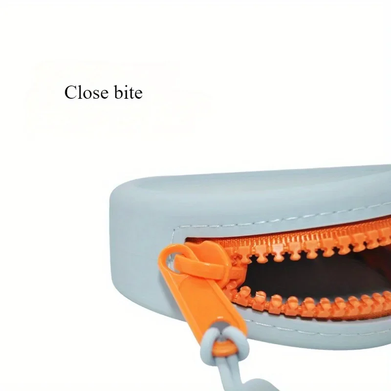 1pc novo mini zíper silicone saco de maquiagem saco de armazenamento de fone de ouvido à prova dwaterproof água silicone moeda carteira