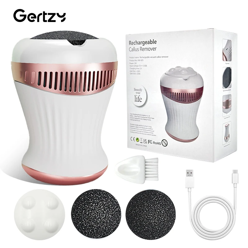Rechargeable electric foot file - a portable professional foot therapy machine suitable for dry skin