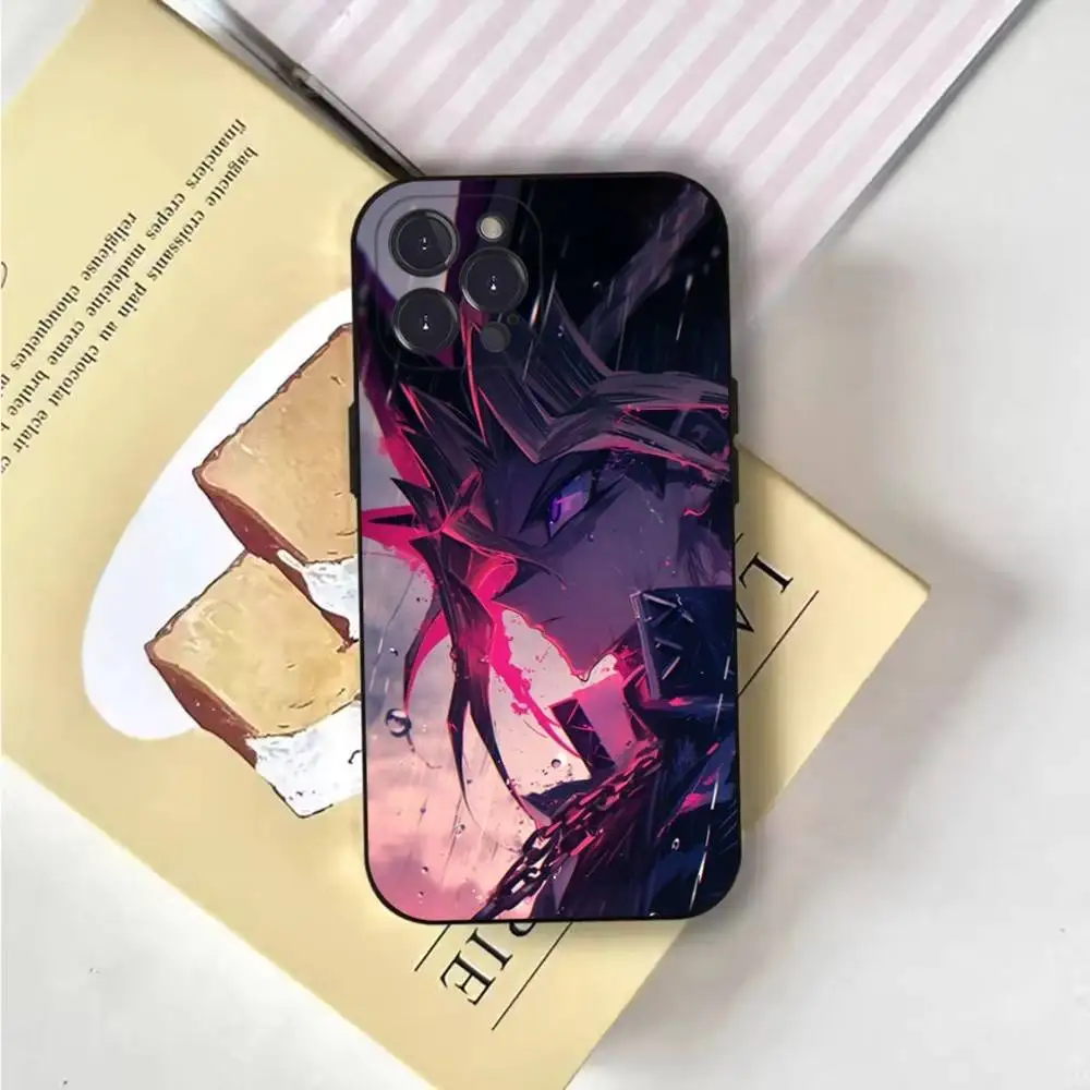 حافظة هاتف Yu-Gi-Oh لهاتف iPhone 6,17,16,15,14,13,12,11 Plus,Pro Max,XS,X,XR,SE,Mini,8,7,غطاء أسود من السيليكون الناعم