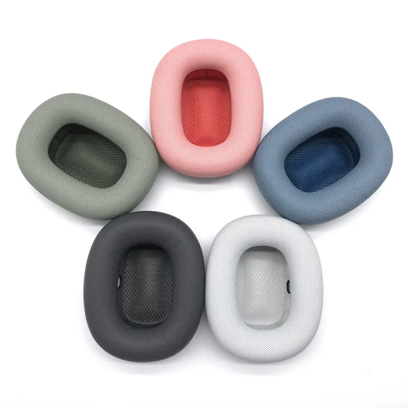 

for AirPods Max Wireless Headphone Cover Ear Pads Replacement Sponge Headset Spare Accessories Knit-mesh Structure