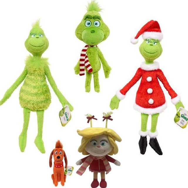 Christmas retailer grinch & max hanging decor plush