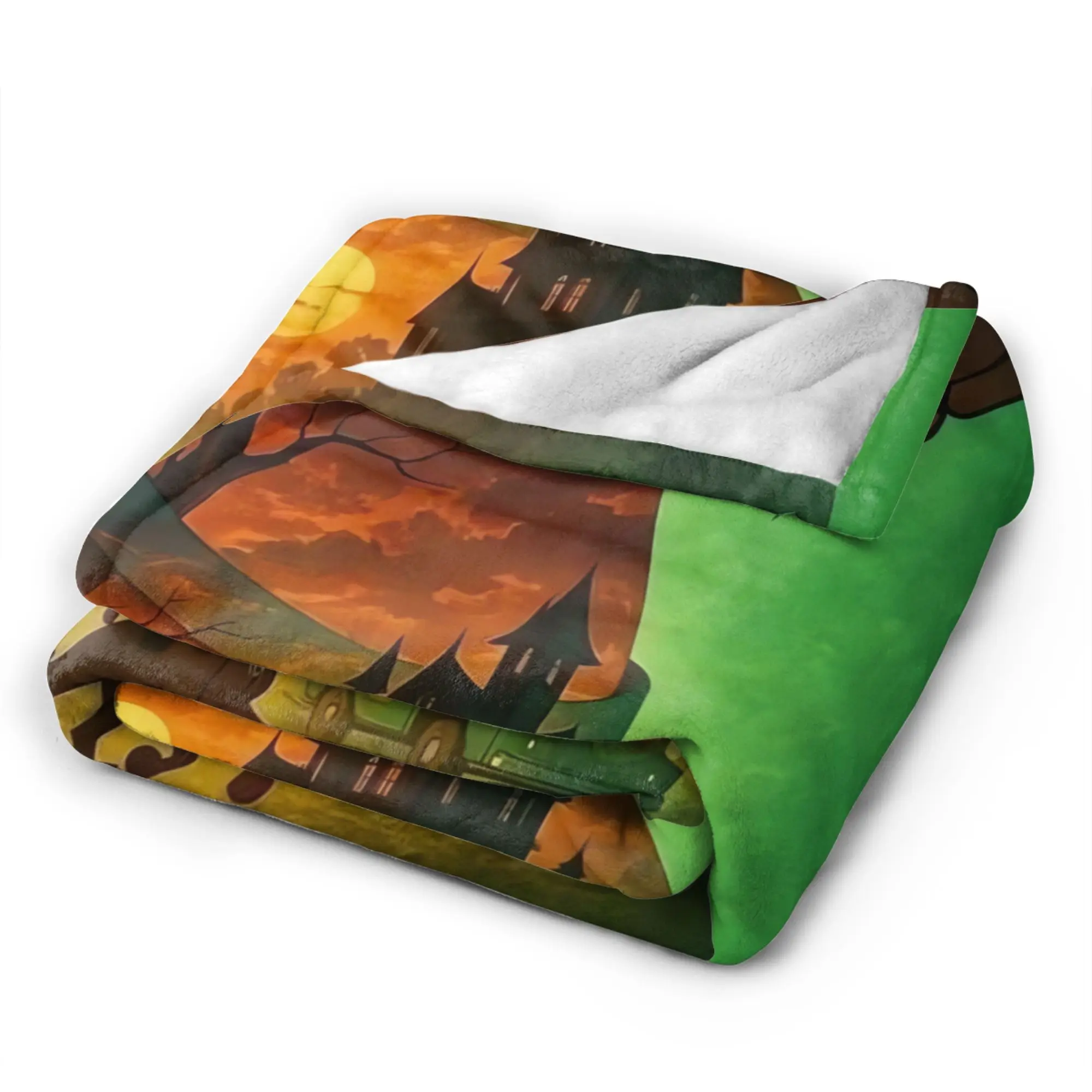 Warm Soft Blanket Kids Adult Decorative Cartoon Halloween Throw Blanket Scoobys Doos Flannel Bedspread Bed Sofa Bed Cover