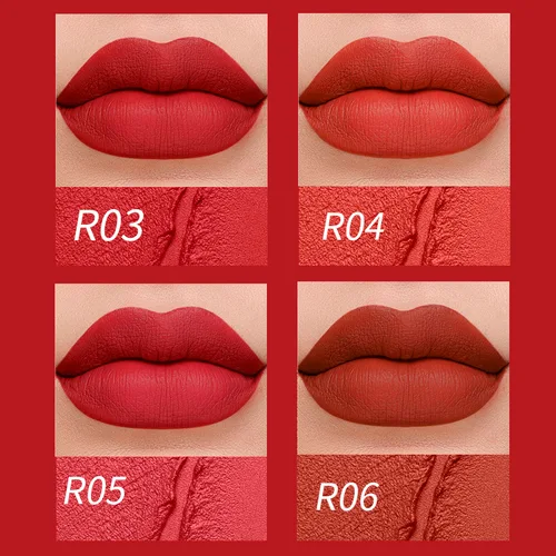 Imagen 2 del producto Lápices labiales mate de 18 colores, lápiz labial resistente al agua de larga duración que no se decolora, lápices labiales de terciopelo rosa y rojo desnudo, maquillaje cosmético