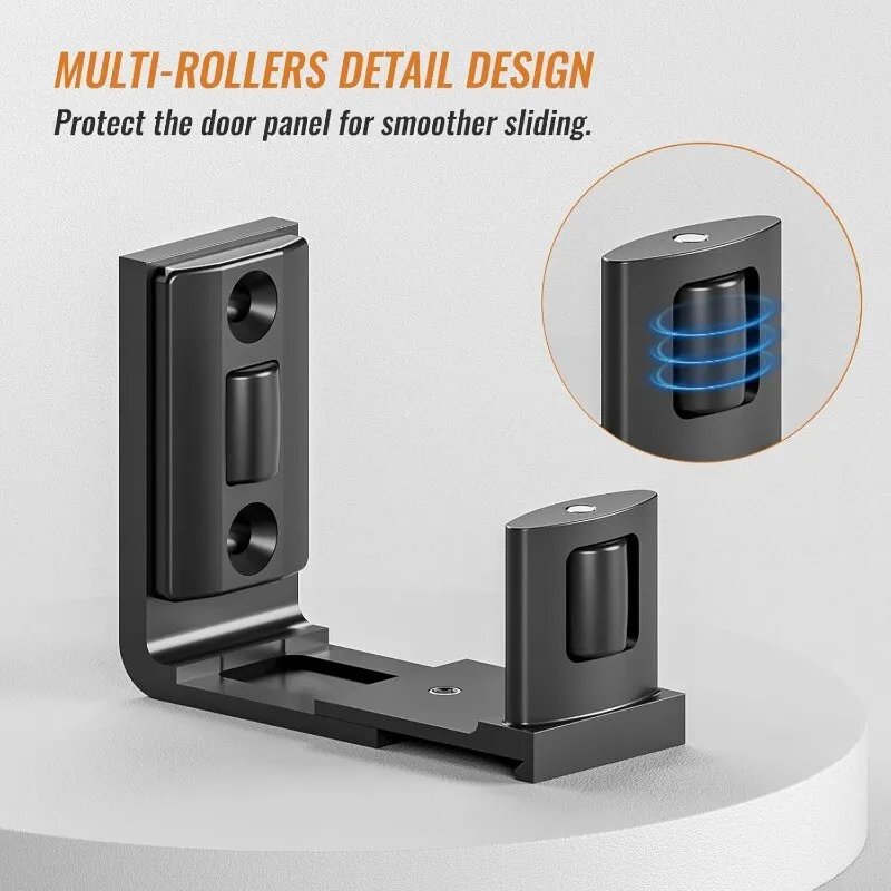 

CCJH Sliding Door Stabilizer Anti-Swing Wheel Stopper for Wooden Floor Guide