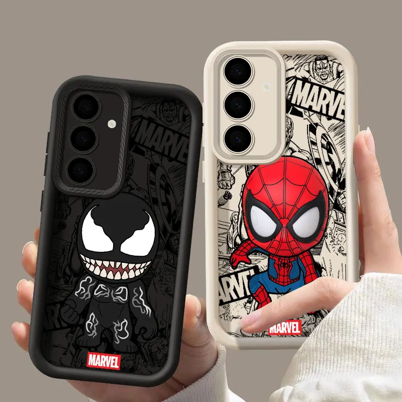 

Cartoon Venom Spiderman Fundas For Samsung Galaxy S26 S25 S24 S23 S22 Plus S21 Ultra S20 FE Case S26Ultra Soft Back Cover Marvel