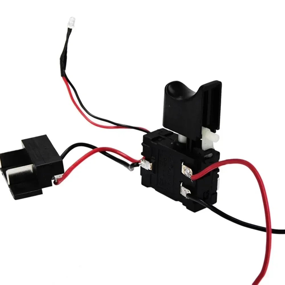 Bateria de Lítio dc 12 14.4 18v 12a Furadeira sem Fio Controle de Velocidade Interruptor de Gatilho Velocidade da Luz Botão de Pressão