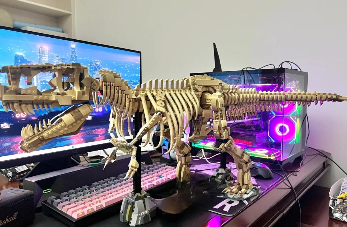 Creative Park Dinosaur World T-Rex Fossils Tyrannosaurus Rex Set di mattoni Ragazzo Bambini Regali di Natale