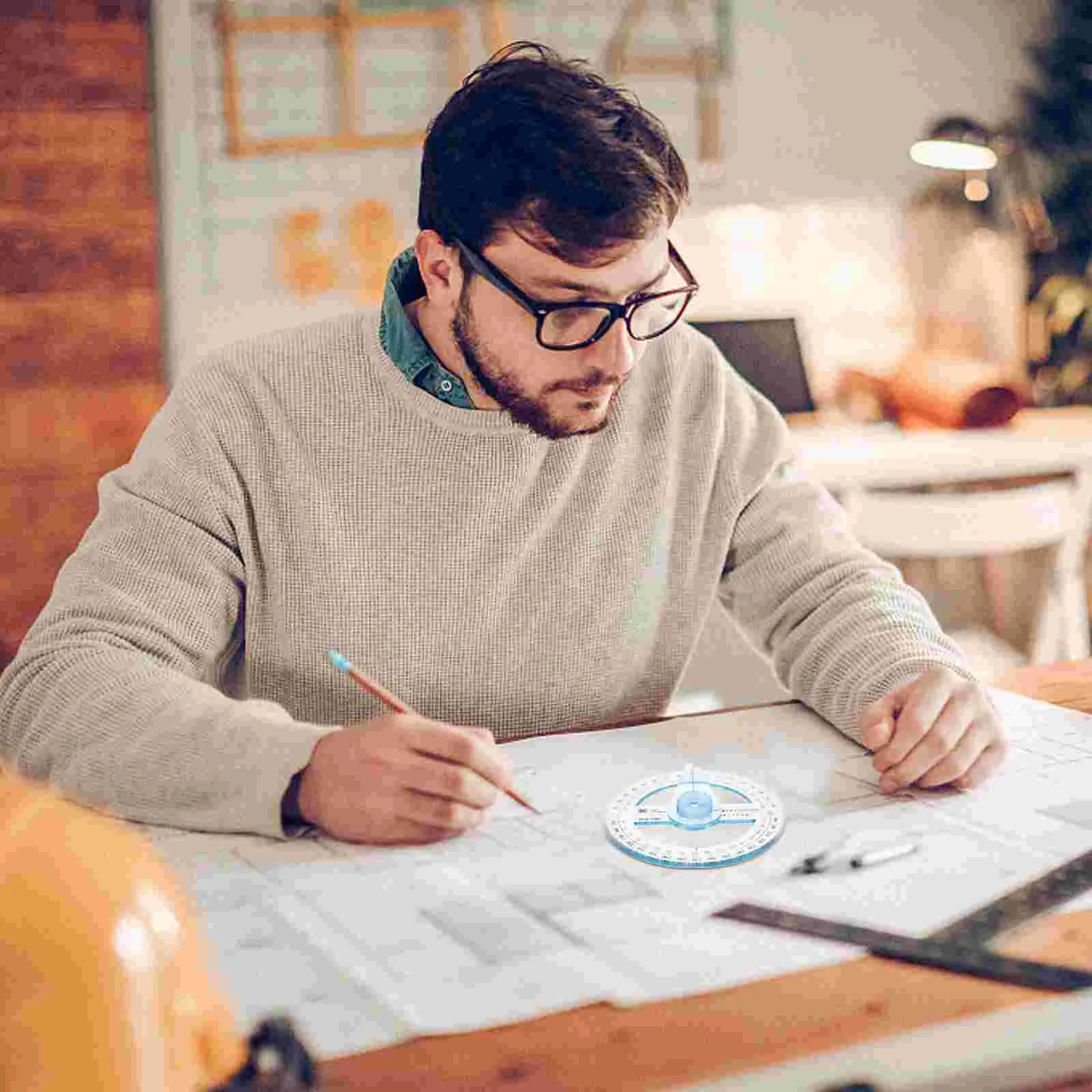 Circle Rotating Transferidor, Estêncil Digital, Goniasmometer, 360 Graus