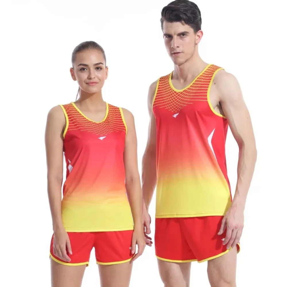 Women Sportswear Training Running Sports Suit Dry Quick Marathon Vest+Shorts Athletics Clothing And Field Suit Jogging Clothing