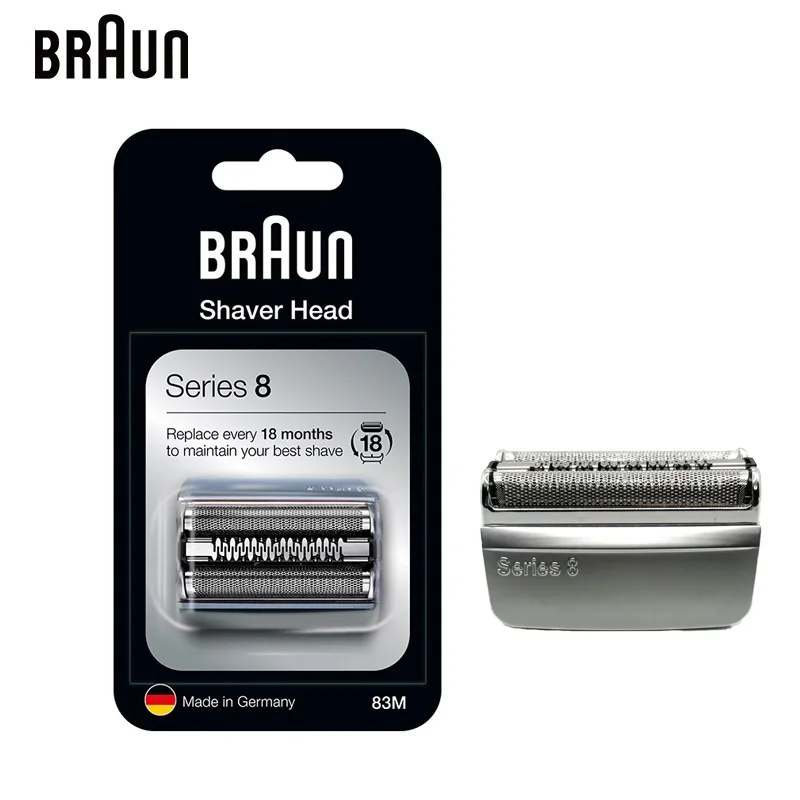 Braun Shaver Head S8 Series 83M Foil Cutter for Braun Electric Shaver 8310S 8330S 8350S 8370S 8390CC