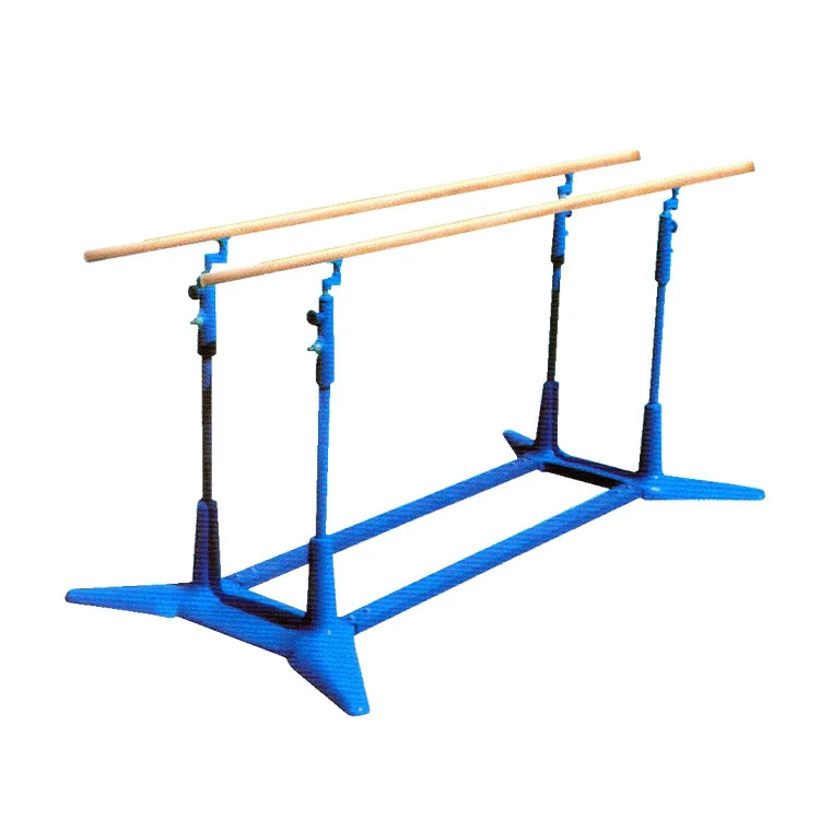 2026 Factory Direct Sales New Safety Design Indoor Training Body Parallel Bars with Metal Construction and Casting Iron Baseprom