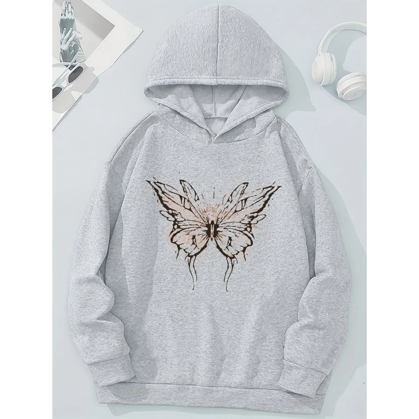 Mode quotidienne décontracté imprimé décontracté automne sweats à capuche maison automne tenue Club mode quotidien décontracté maison salon à manches longues