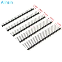 10 Uds 1X40 Pin de una sola fila macho 2,54 MM paso 11MM/15MM/17MM/21MM/25MM conector de PIN largo tira 1X40pin 1*40 40P 40Pin