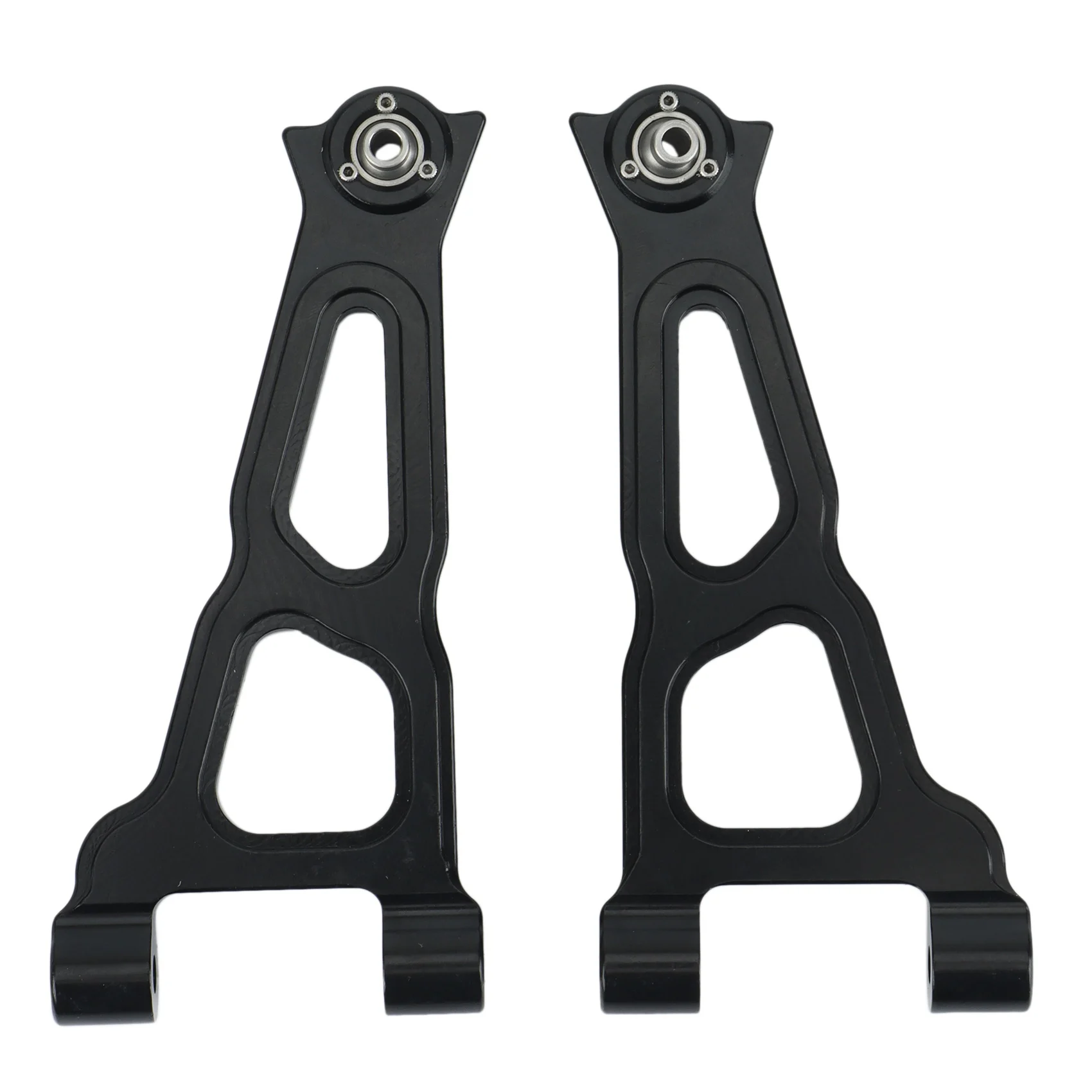 2 Stücke Metall Front Upper Suspension Arm für LOSI SUPER BAJA REY 1/6 Desert Truck RC Auto Upgrade Teile, Schwarz