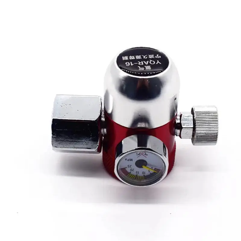 Alloy Argon Regulator TIG Welder Pressure Reducing Valve with Gauge Meter G5/8 Argon Regulator Gauge for MIG and TIG Welders