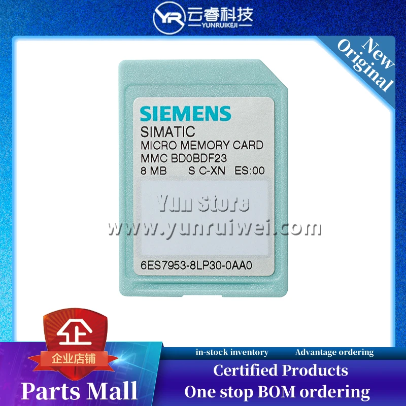 New Original  SIMATIC S7 Mini Memory Card 8 MB for S7-300/C7/ET 200   6ES7953-8LP31-0AA0  in stock