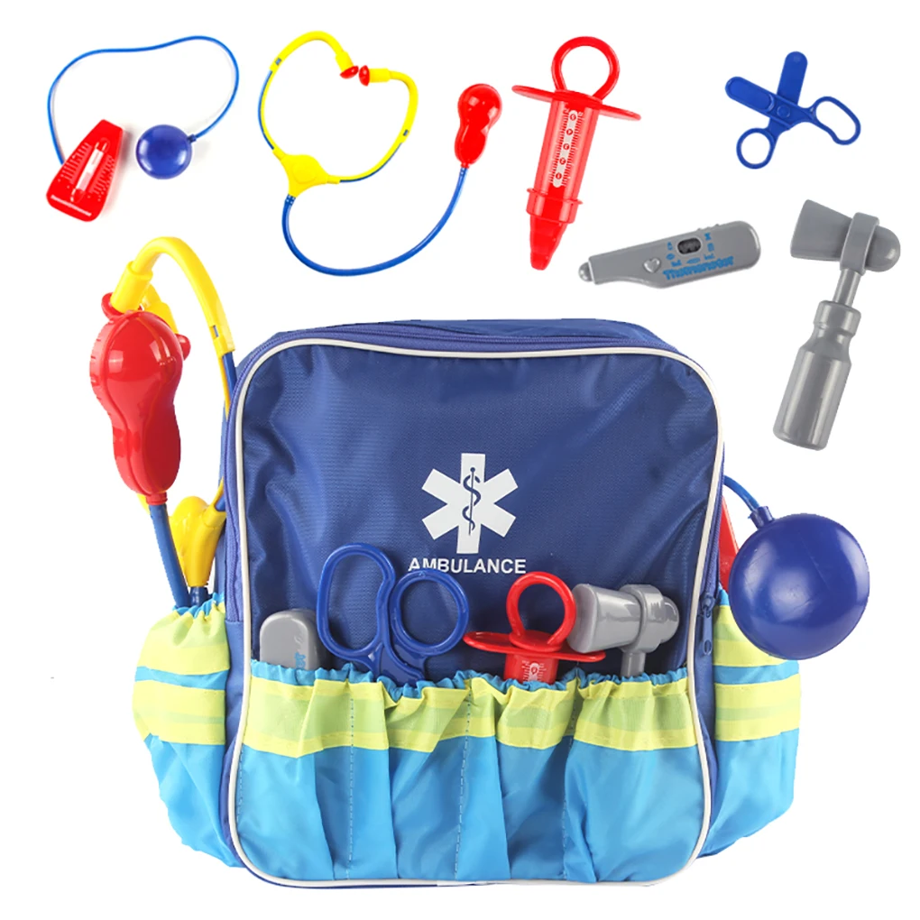مجموعة واحدة من أدوات طبيب الأطفال لرياض الأطفال، لعبة تعليمية متينة ومبتكرة، مجموعة أزياء تنكرية للموظفين الطبيين الآمنين للأطفال