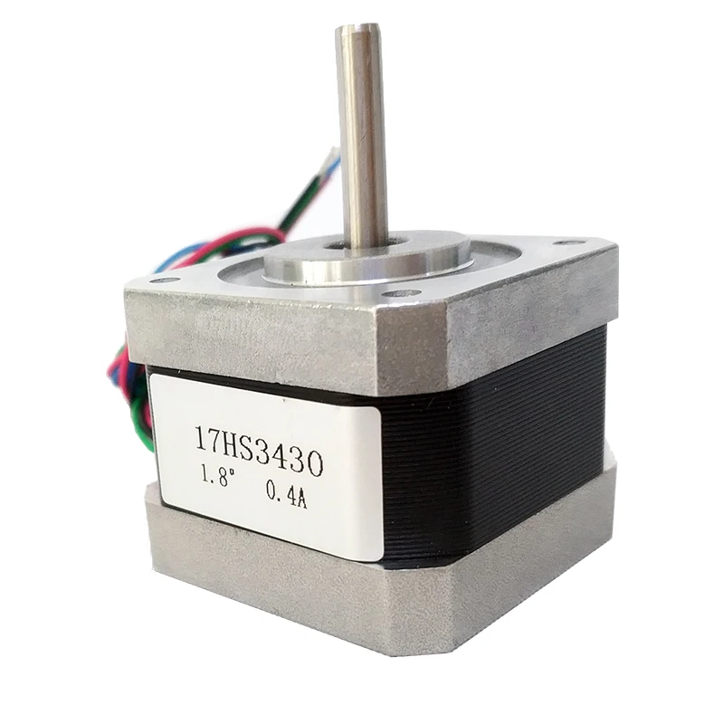 In Stock Free shipping stepper motor 17HS3430  0.4 A  28 N.cm with 4 lead wires and  step angle 1.8 degree