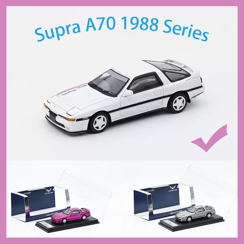 

Модель автомобиля DCT 1:64 Supra A70 1988 из сплава, имитация, коллекционная, декоративная, праздничный подарок, игрушка, сувенир, статическая демонстрация