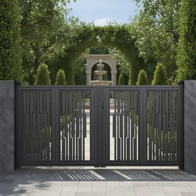 Beautiful Aluminium Automatic Sliding Gate for Garden