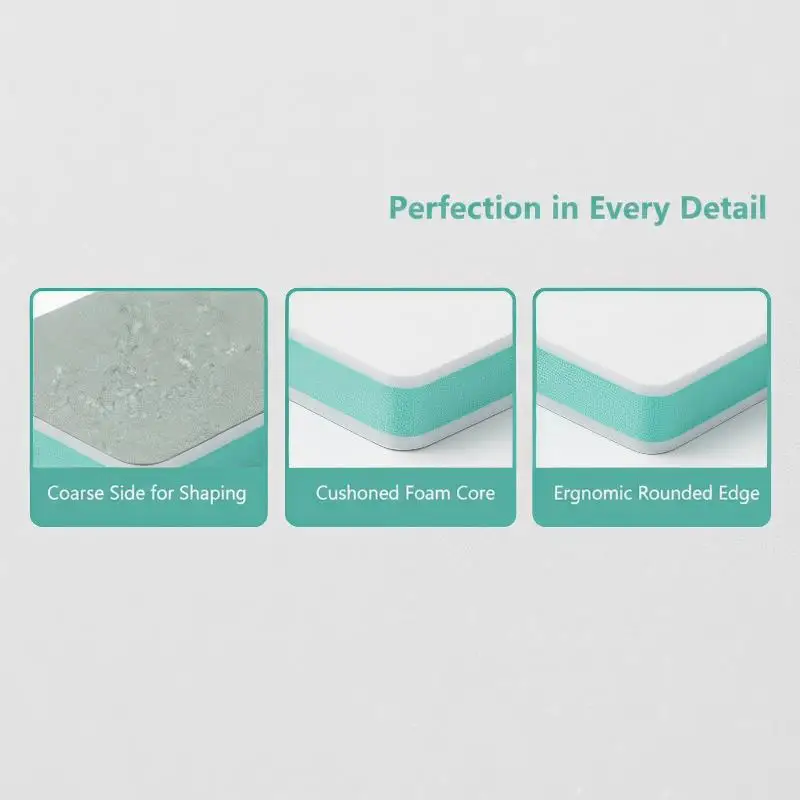 10Pcs Dual-Sided Nail Buffing Blocks Multi-Functional Professional Nail Polishing Tools for Salon Manicure Use
