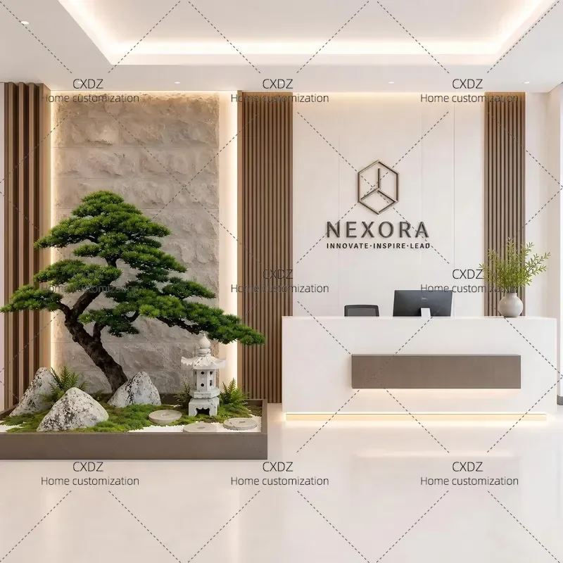 Large Artificial Pine Tree Floor Plant Fake Bionic Greenery for Entrance Hall Living Room Home Office Indoor Outdoor
