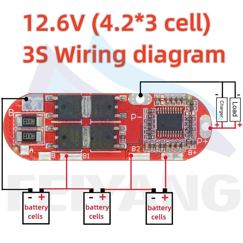 18650 Li-ion Lipo Lithium Battery Protection Circuit Board Module BMS 1S 2S 10A 3S 4S 5S 25A 18650 Lipo Bms Charger