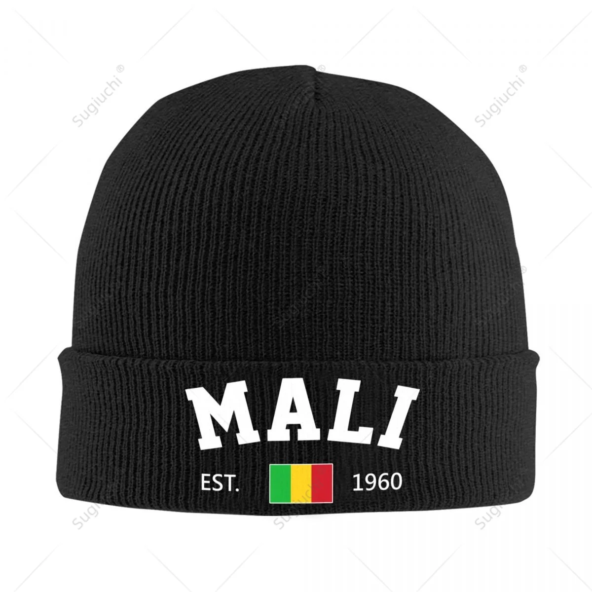 Knitted Hat Unisex Mali EST.1960 Independence Day For Men Women Boys Winter Autumn Beanie Cap Warm Bonnet