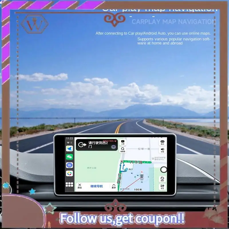 ABBG-Car محول 2 في 1 Carplay اللاسلكي Android محول محول لاسلكي Carplay Ai TV Box مع صندوق Carplay Ai السلكي