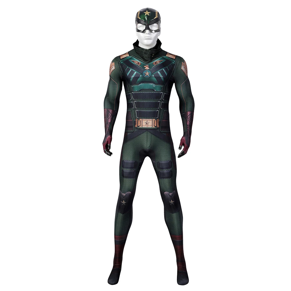 

Superhero Soldier Boy Cosplay Jumpsuit Mask Scarf Men Movie The Boys Cosplay Costume Zentai Suit Halloween Party Bodysuit Male