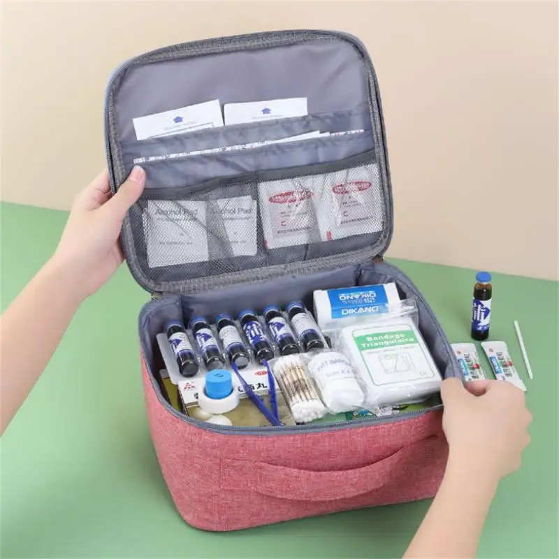 Home First Aid Kit Large Capacity Empty Storage Bag Portable Travel Box Survival Bag Emergency Bag For Car