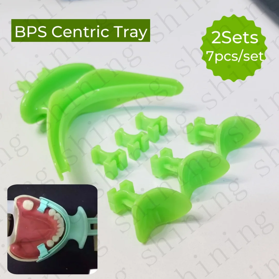 

2 комплекта стоматологических BPS лотков для центрических оттисков, окклюзионный артикулятор, имплантология лица, 7 шт./компл.