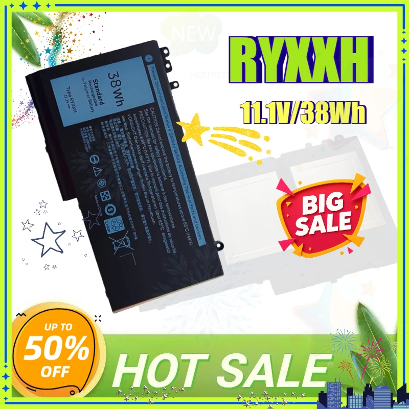 RYXXH Replacement Laptop Battery for Dell Latitude12 5000 11-3150 11-3160 11-3550 E5250 E5450 E5470 E5550 E5270 P25S 79VRK WYJC2