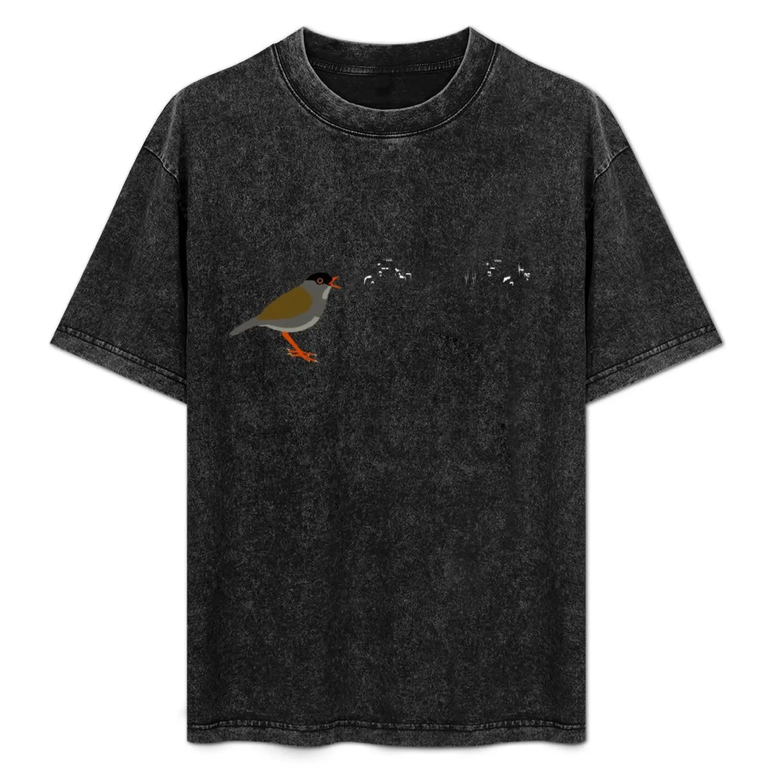

Black-headed Nightingale-Thrush T-Shirt Utility Casual Work T-Shirt