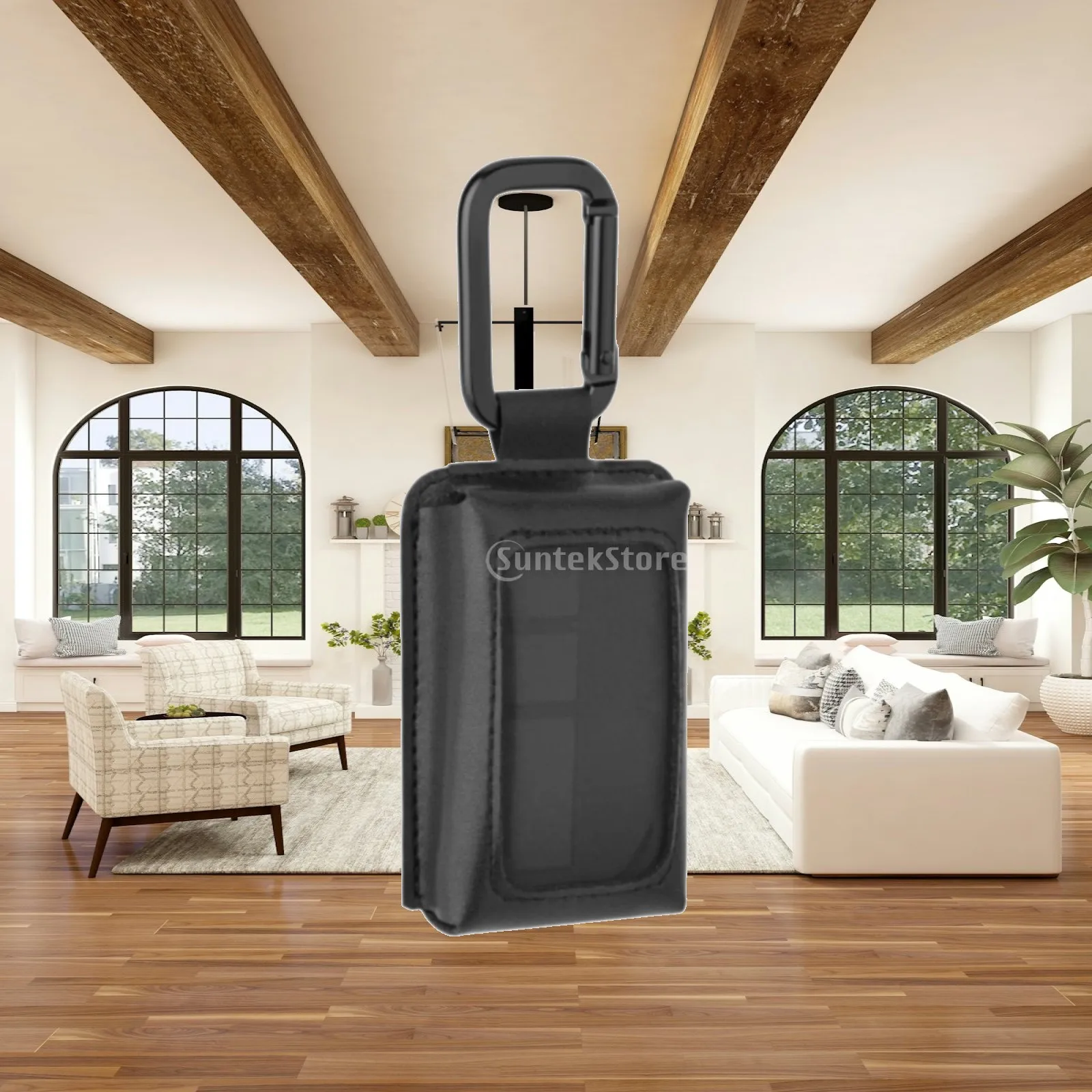 Compact Carabiner Clip Garage Opener Pouch Accessory Storage