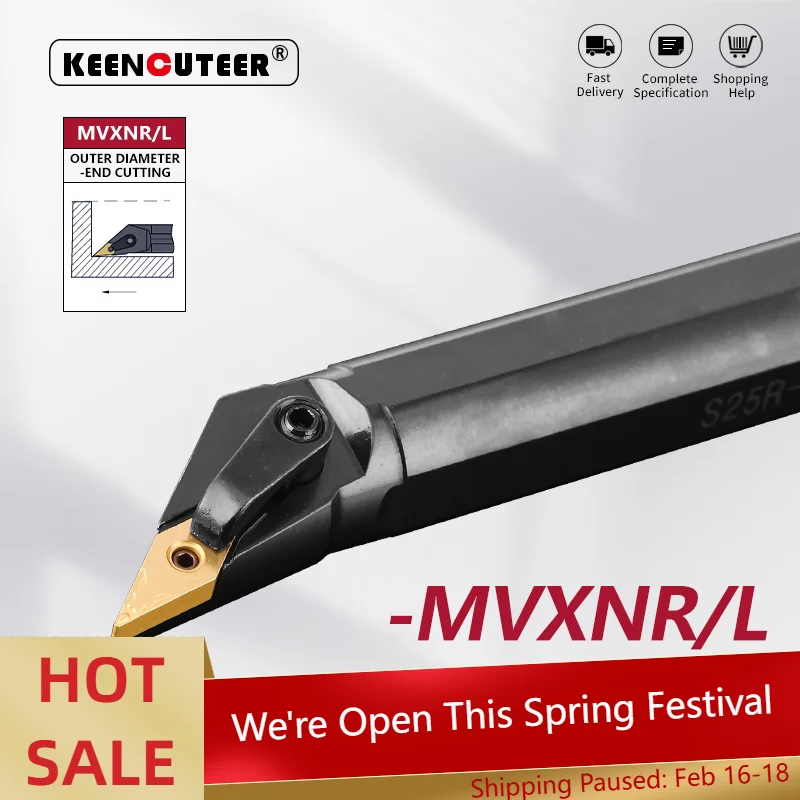 

S20R-MVXNR S25S-MVXNR S32T-MVXNR S20R-MVXNL Внутренний токарный инструмент -MVXNR/L Токарный станок Токарный держатель Режущий инструмент с ЧПУ Режущий брус