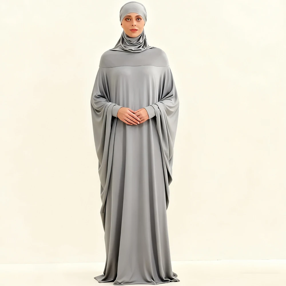 

Мусульманские женские платья Бурка Скромный Джалабия Ид Джеллаба с капюшоном Абая Турция Кафтан Рамадан Исламская одежда Черный халат Молитовное платье