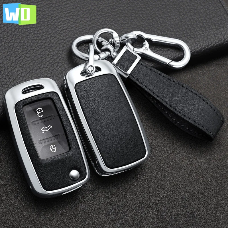 

Car Remote Key Case Cover For Volkswagen VW Polo Golf Passat Tiguan Beetle Caddy T5 Up Eos Skoda Octavia Seat Leon Altea