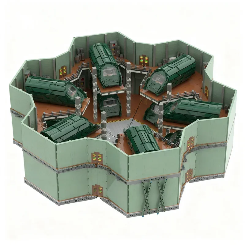 31632PCS MOC Space Battle Stargate Atlantis Puddle Model Building Blocks Creative Assembly Display Home Decor Construction Gift