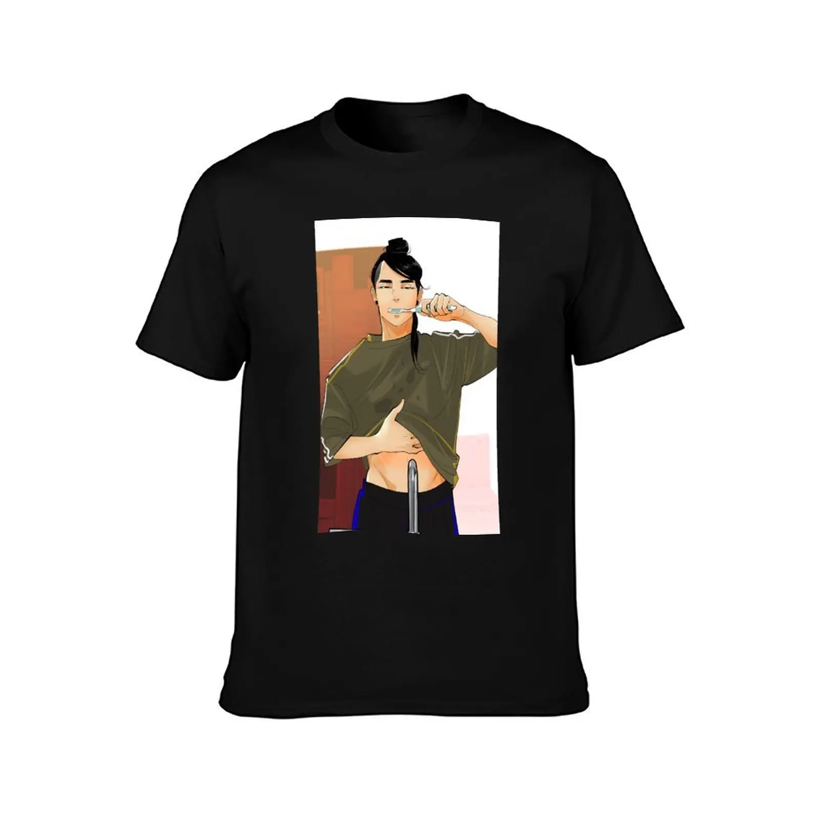 Mitsu DazedBlindfold Mashersan T-Shirt Casual Basic Short Sleeve T-Shirt