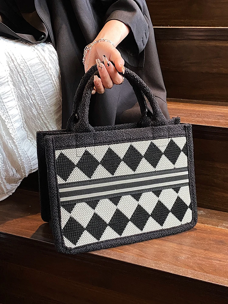 

Large Capaci Canvas Tote Bag Women's Faionable oulder Bag Handbag for Class Commuting Autumn Winter Versatile Soft Bag