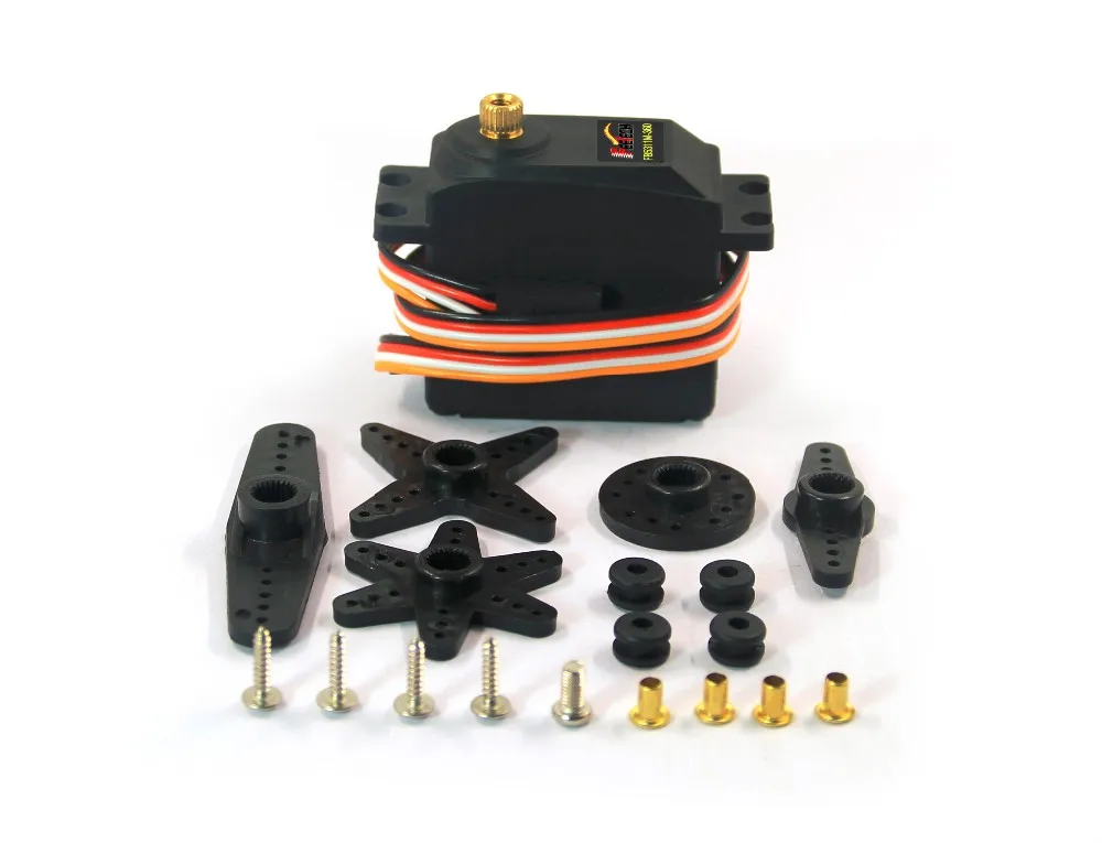 FEETECH Digital Servo for Robot RC Car 15kg Capacity 360 Degree Continuous Rotation Analog Feedback Magnetic Metal Plastic