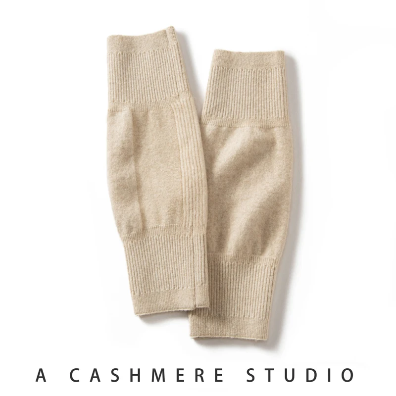 Ginocchiere in cashmere al 100% Tutore di supporto Scaldamuscoli termici caldi invernali Manica per alleviare il dolore da artrite Sci Ciclismo Corsa