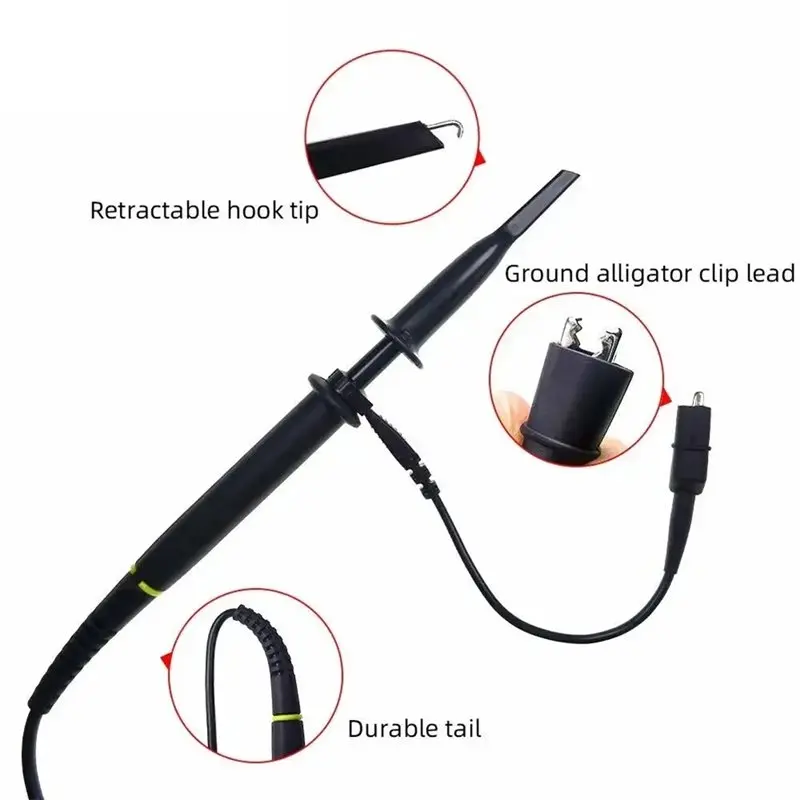 หัววัดออสซิลโลสโคปแรงดันสูง A19F-P4250 250Mhz 2KV พร้อมฉนวนป้องกันความปลอดภัย 100 เท่า หัวต่อ BNC แบบเสียบอเนกประสงค์ 1 ชิ้น