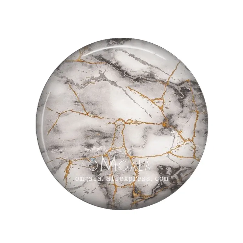 Beauty Imitation Marble Texture Patterns 12mm/16mm/18mm/20mm/25mm Round photo glass cabochon demo flat back Making findings